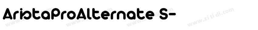 AristaProAlternate S字体转换